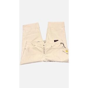 Ava & Viv white button fly jeans
